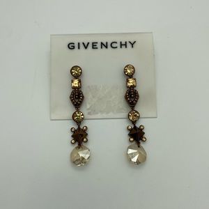 Givenchy Brown Dangly Earrings from Macy’s - NWT